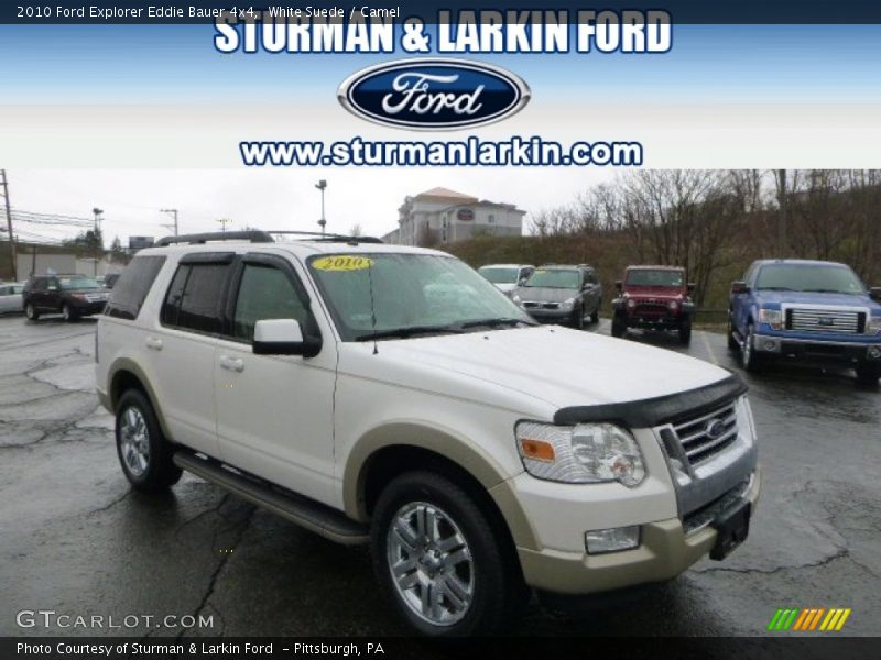 White Suede / Camel 2010 Ford Explorer Eddie Bauer 4x4