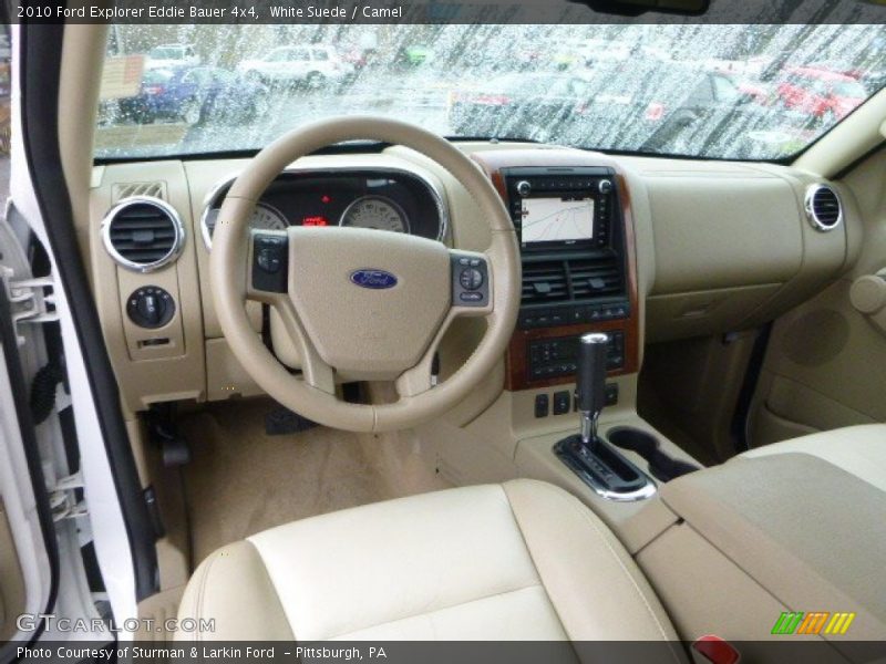 White Suede / Camel 2010 Ford Explorer Eddie Bauer 4x4