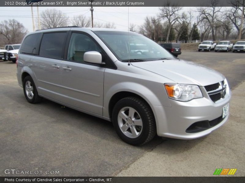 Bright Silver Metallic / Black/Light Graystone 2012 Dodge Grand Caravan SXT