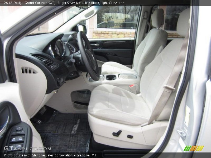 Bright Silver Metallic / Black/Light Graystone 2012 Dodge Grand Caravan SXT