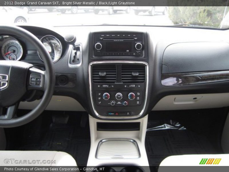 Bright Silver Metallic / Black/Light Graystone 2012 Dodge Grand Caravan SXT