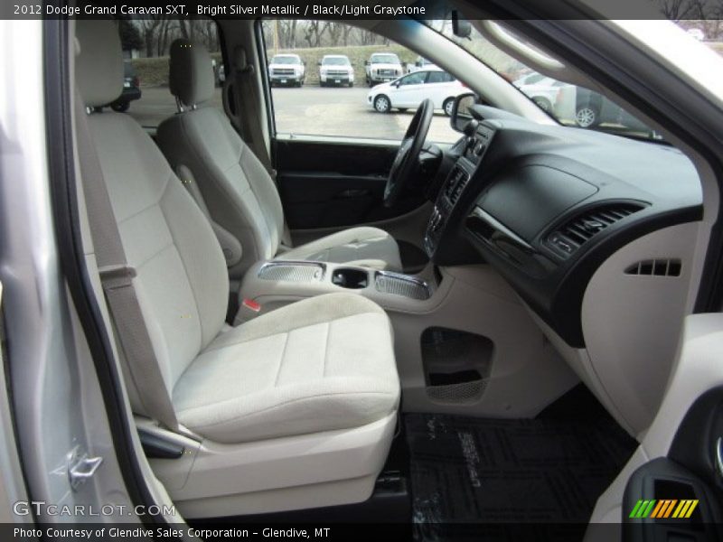 Bright Silver Metallic / Black/Light Graystone 2012 Dodge Grand Caravan SXT