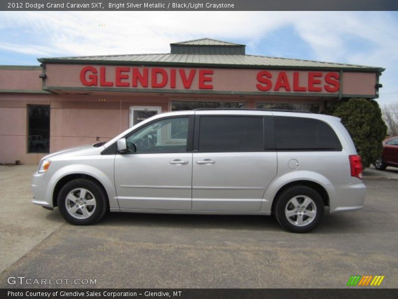 Bright Silver Metallic / Black/Light Graystone 2012 Dodge Grand Caravan SXT