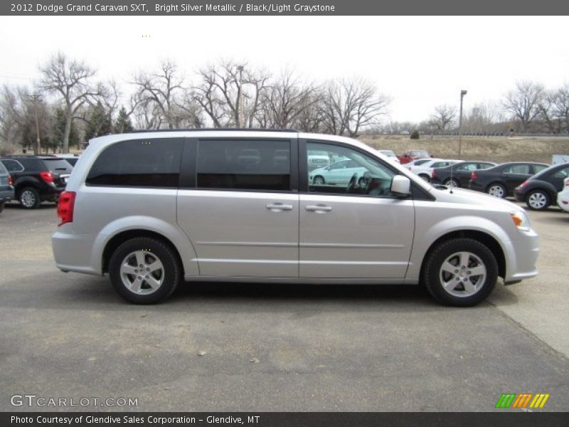 Bright Silver Metallic / Black/Light Graystone 2012 Dodge Grand Caravan SXT