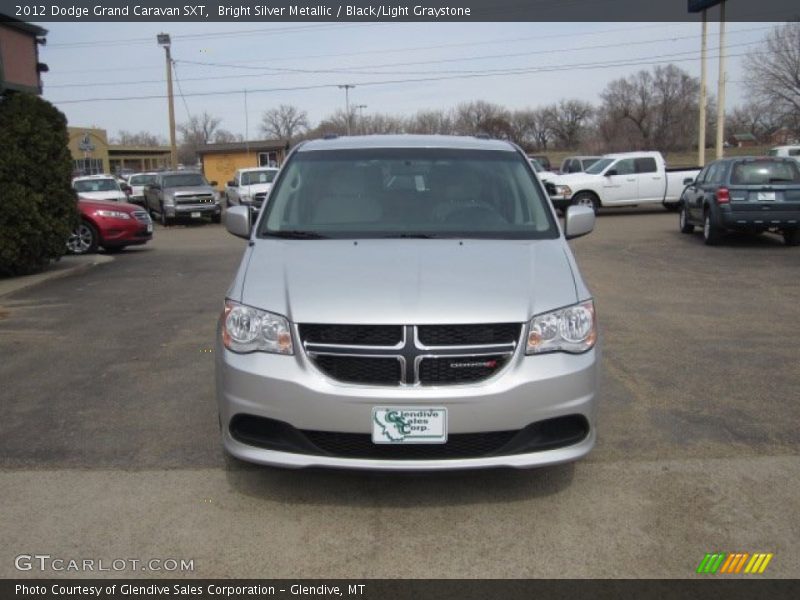 Bright Silver Metallic / Black/Light Graystone 2012 Dodge Grand Caravan SXT