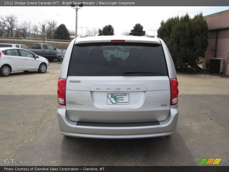 Bright Silver Metallic / Black/Light Graystone 2012 Dodge Grand Caravan SXT