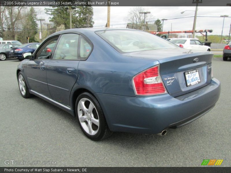 Atlantic Blue Pearl / Taupe 2006 Subaru Legacy 2.5i Limited Sedan