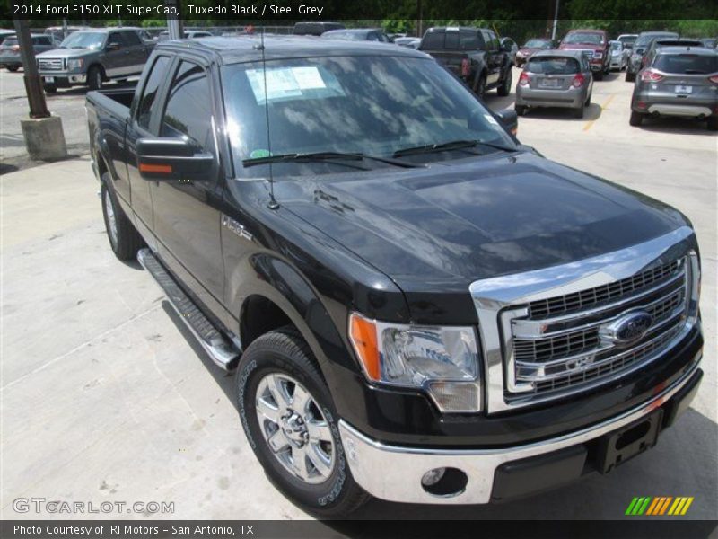 Tuxedo Black / Steel Grey 2014 Ford F150 XLT SuperCab