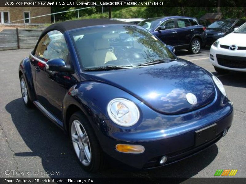 Galactic Blue Metallic / Cream Beige 2005 Volkswagen New Beetle GLS 1.8T Convertible