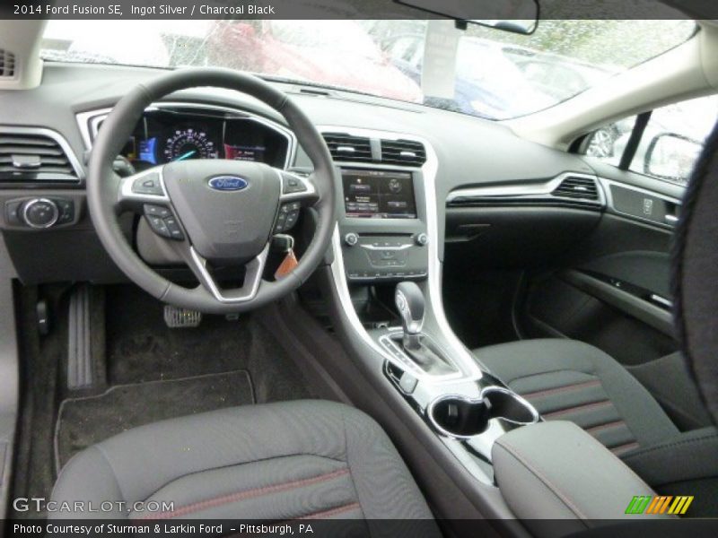 Ingot Silver / Charcoal Black 2014 Ford Fusion SE