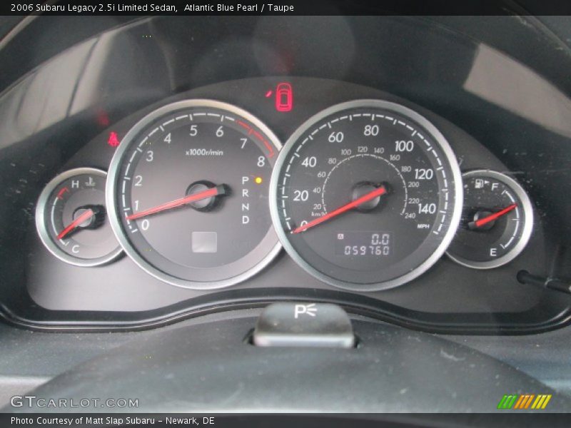 Atlantic Blue Pearl / Taupe 2006 Subaru Legacy 2.5i Limited Sedan