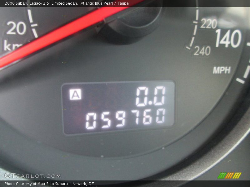 Atlantic Blue Pearl / Taupe 2006 Subaru Legacy 2.5i Limited Sedan