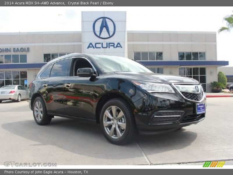 Crystal Black Pearl / Ebony 2014 Acura MDX SH-AWD Advance