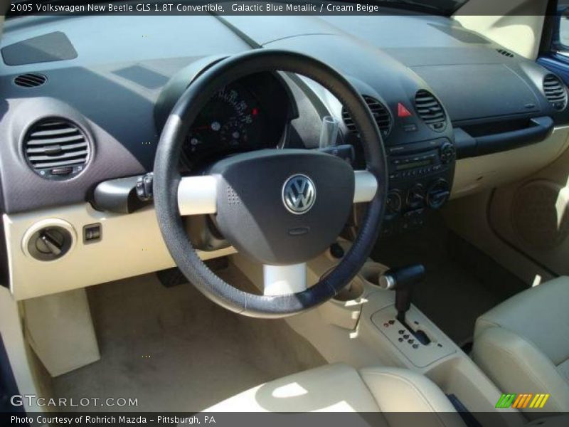 Galactic Blue Metallic / Cream Beige 2005 Volkswagen New Beetle GLS 1.8T Convertible