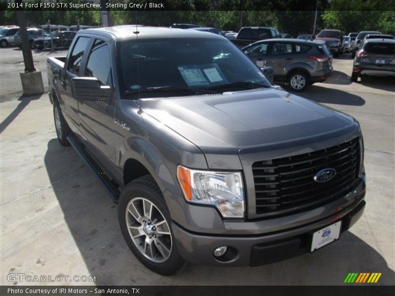 Sterling Grey / Black 2014 Ford F150 STX SuperCrew