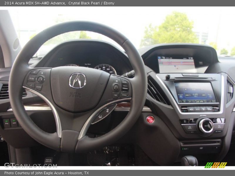 Crystal Black Pearl / Ebony 2014 Acura MDX SH-AWD Advance