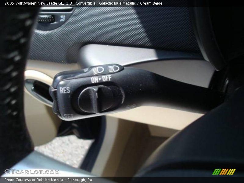 Galactic Blue Metallic / Cream Beige 2005 Volkswagen New Beetle GLS 1.8T Convertible