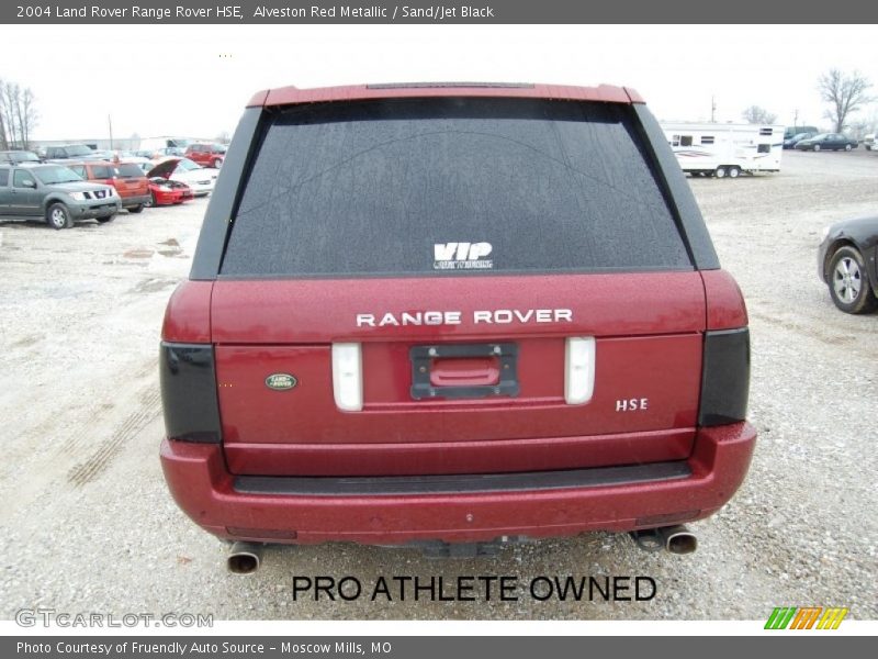 Alveston Red Metallic / Sand/Jet Black 2004 Land Rover Range Rover HSE