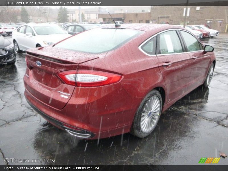 Sunset / Medium Soft Ceramic 2014 Ford Fusion Titanium