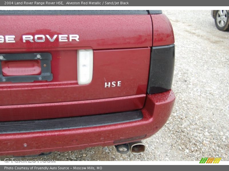 Alveston Red Metallic / Sand/Jet Black 2004 Land Rover Range Rover HSE