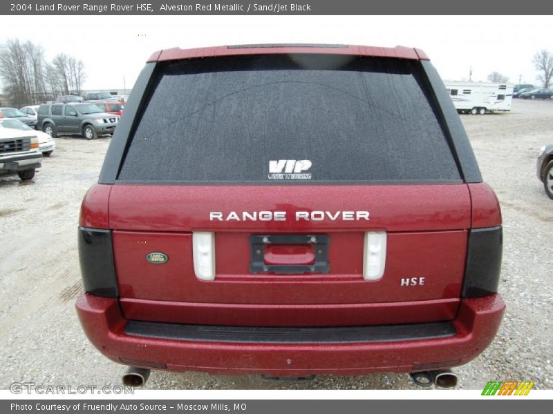 Alveston Red Metallic / Sand/Jet Black 2004 Land Rover Range Rover HSE