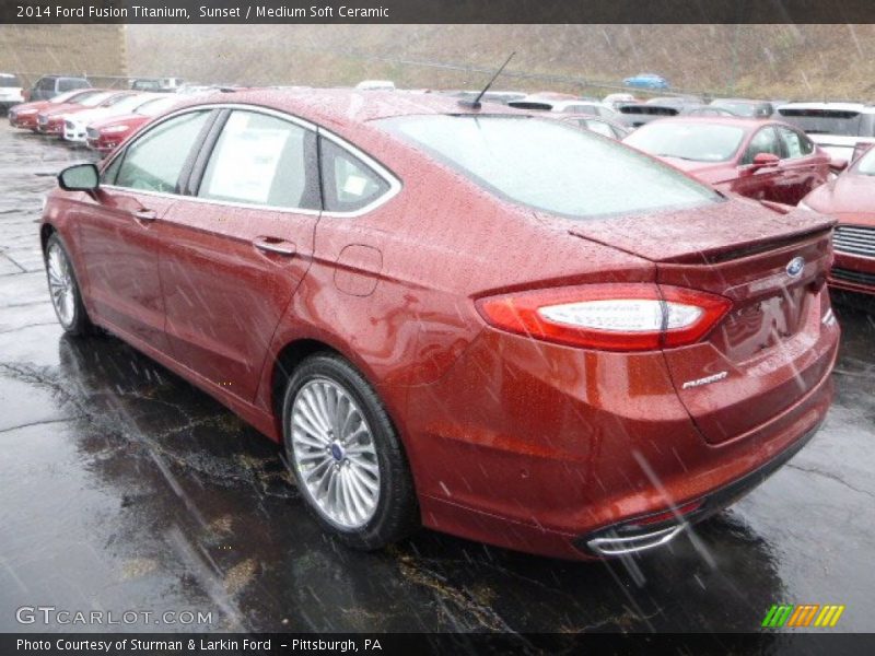 Sunset / Medium Soft Ceramic 2014 Ford Fusion Titanium