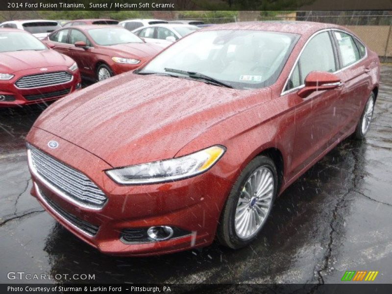 Sunset / Medium Soft Ceramic 2014 Ford Fusion Titanium