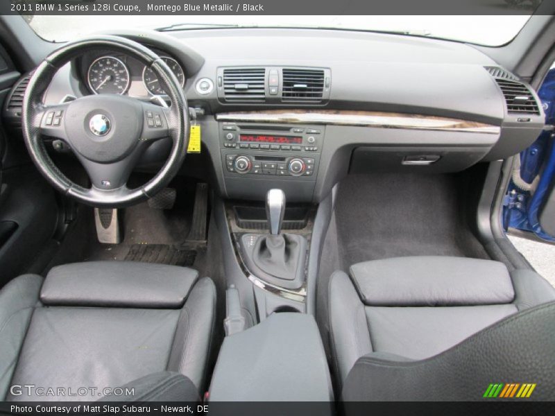 Montego Blue Metallic / Black 2011 BMW 1 Series 128i Coupe