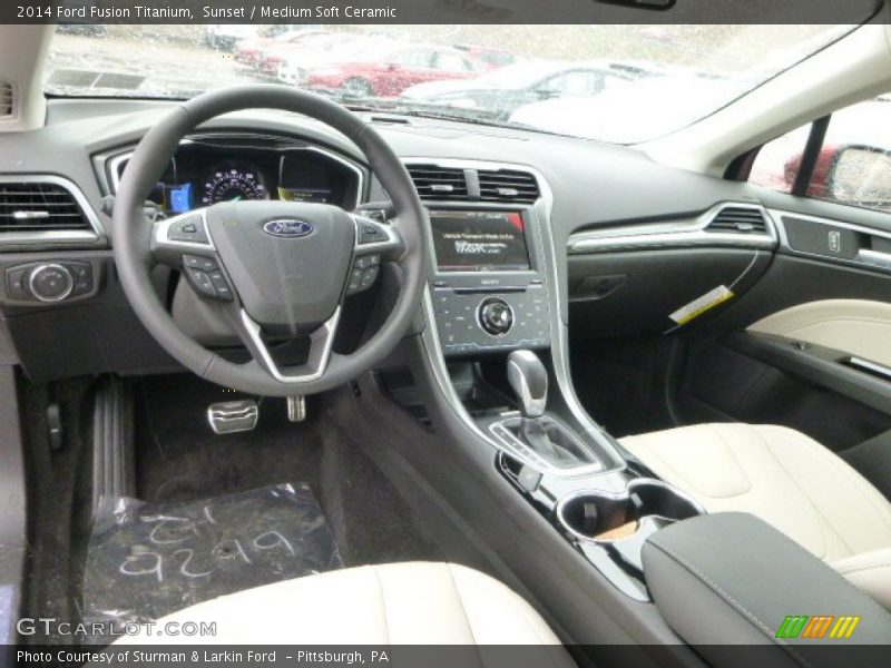 Sunset / Medium Soft Ceramic 2014 Ford Fusion Titanium