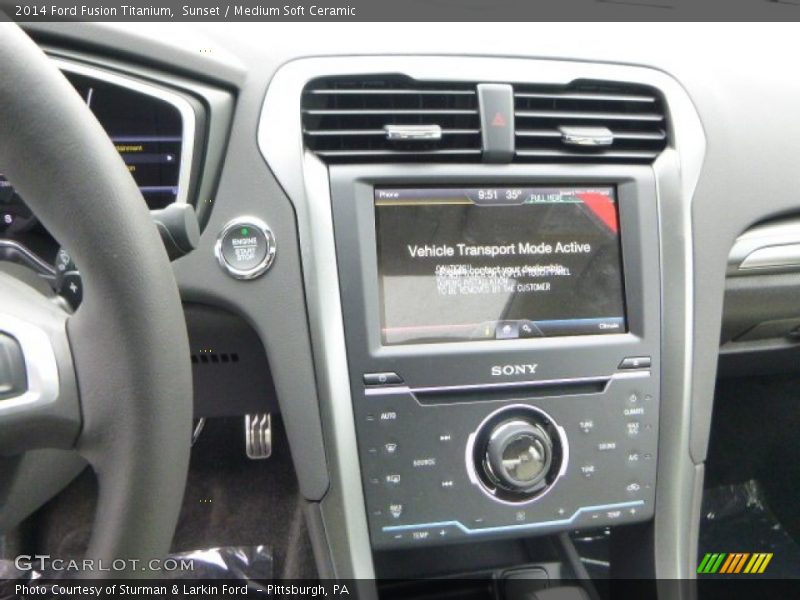 Sunset / Medium Soft Ceramic 2014 Ford Fusion Titanium