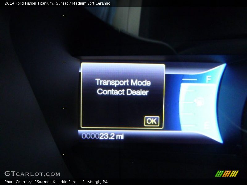 Sunset / Medium Soft Ceramic 2014 Ford Fusion Titanium