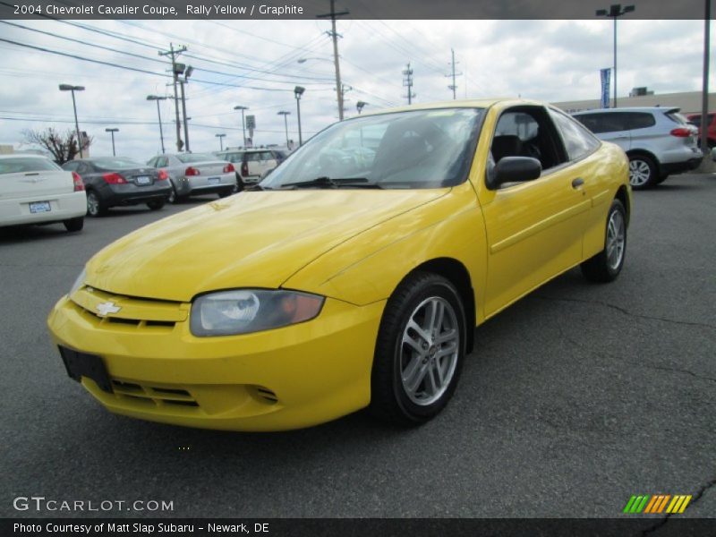 Rally Yellow / Graphite 2004 Chevrolet Cavalier Coupe