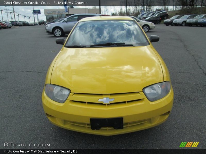 Rally Yellow / Graphite 2004 Chevrolet Cavalier Coupe