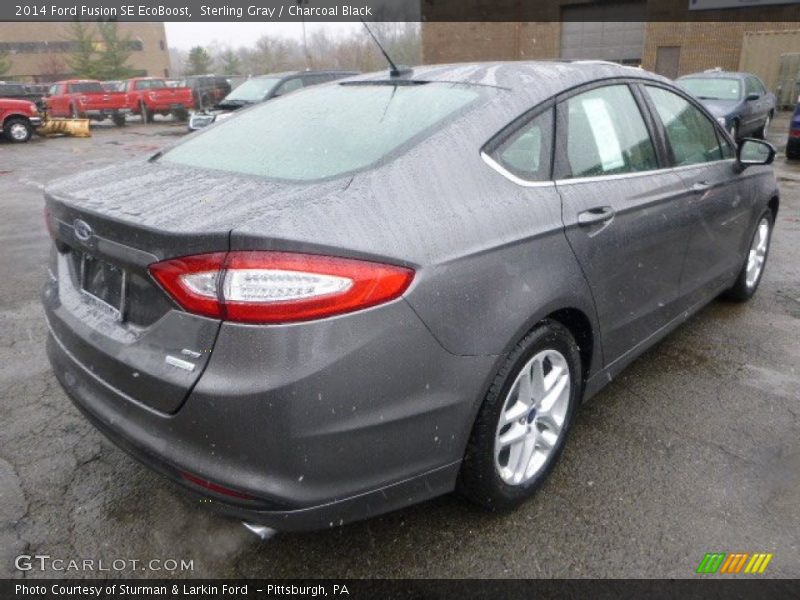 Sterling Gray / Charcoal Black 2014 Ford Fusion SE EcoBoost