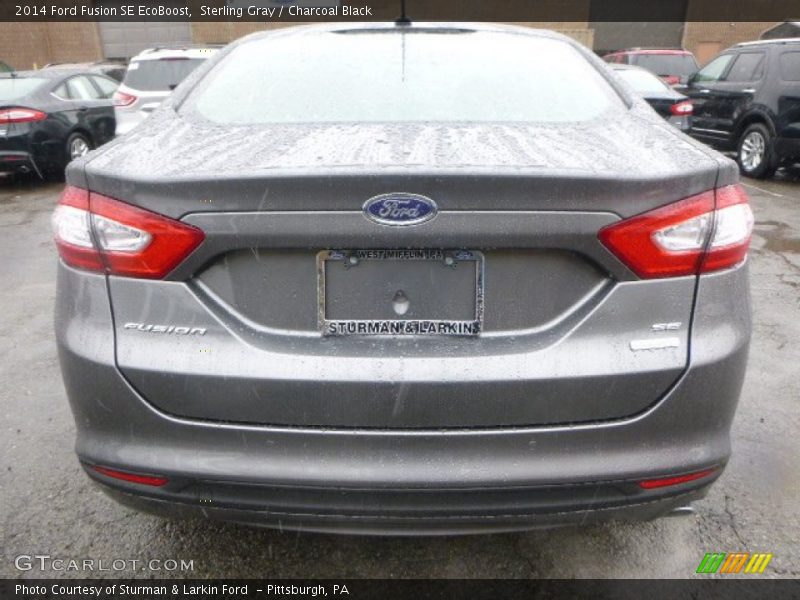 Sterling Gray / Charcoal Black 2014 Ford Fusion SE EcoBoost