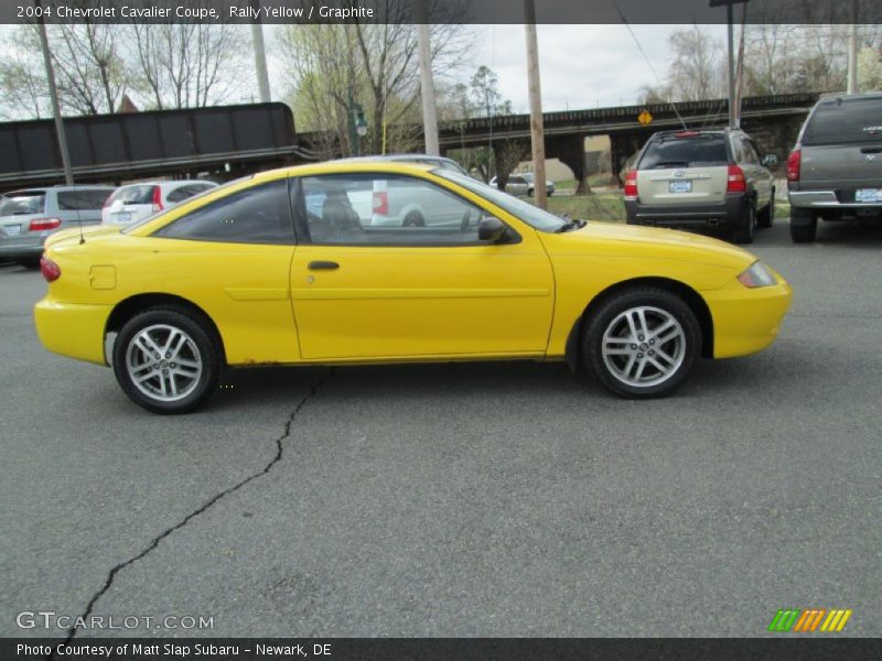 Rally Yellow / Graphite 2004 Chevrolet Cavalier Coupe
