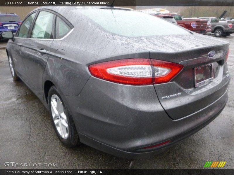 Sterling Gray / Charcoal Black 2014 Ford Fusion SE EcoBoost