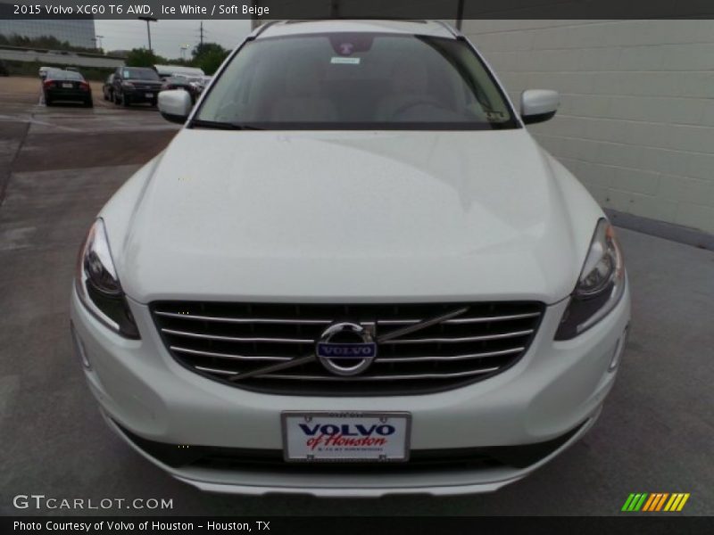 Ice White / Soft Beige 2015 Volvo XC60 T6 AWD
