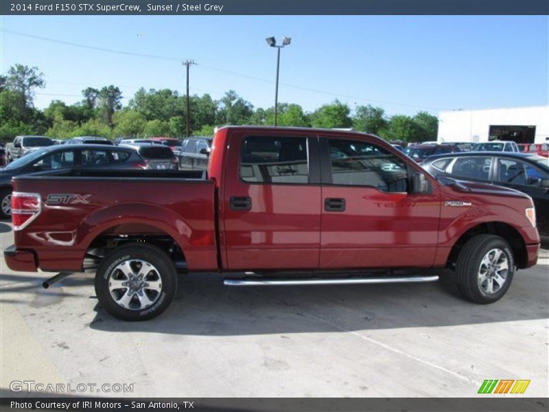 Sunset / Steel Grey 2014 Ford F150 STX SuperCrew