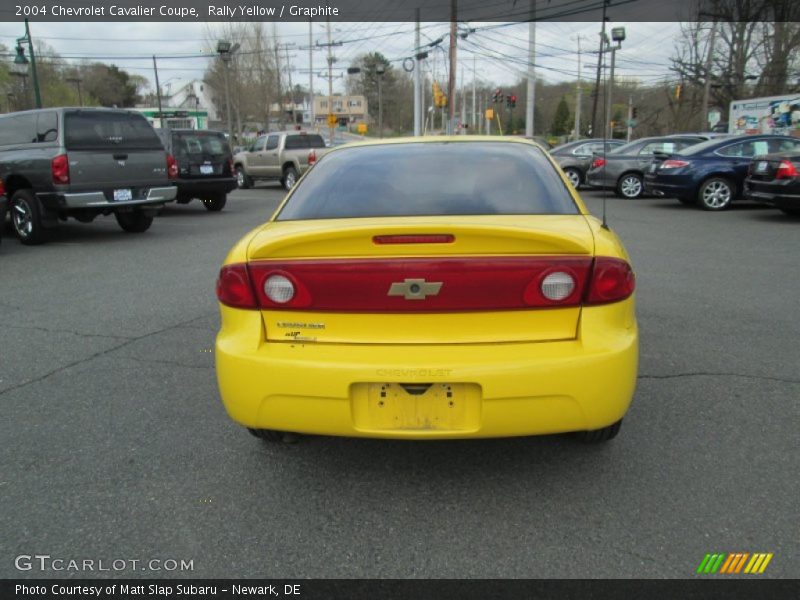 Rally Yellow / Graphite 2004 Chevrolet Cavalier Coupe