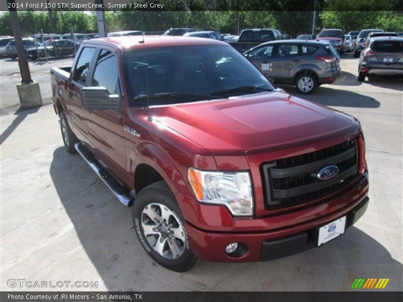 Sunset / Steel Grey 2014 Ford F150 STX SuperCrew