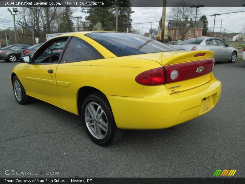 Rally Yellow / Graphite 2004 Chevrolet Cavalier Coupe