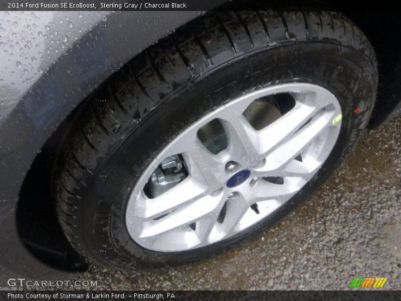 Sterling Gray / Charcoal Black 2014 Ford Fusion SE EcoBoost