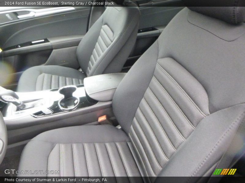 Sterling Gray / Charcoal Black 2014 Ford Fusion SE EcoBoost