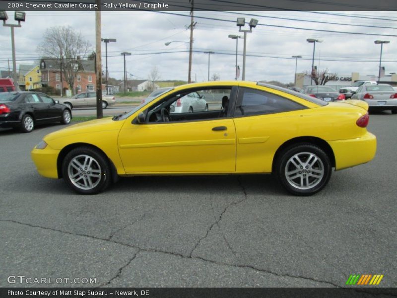 Rally Yellow / Graphite 2004 Chevrolet Cavalier Coupe