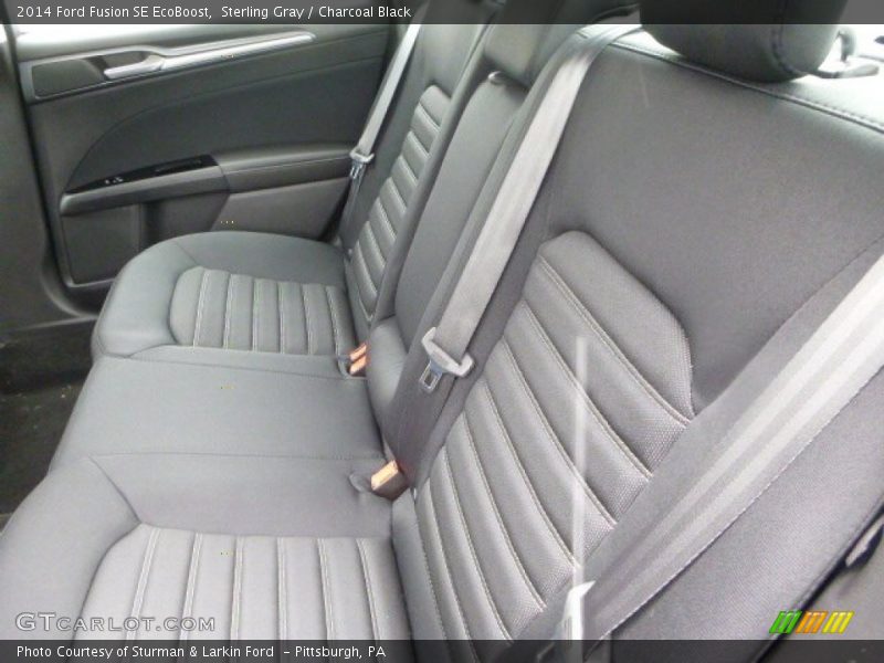 Sterling Gray / Charcoal Black 2014 Ford Fusion SE EcoBoost