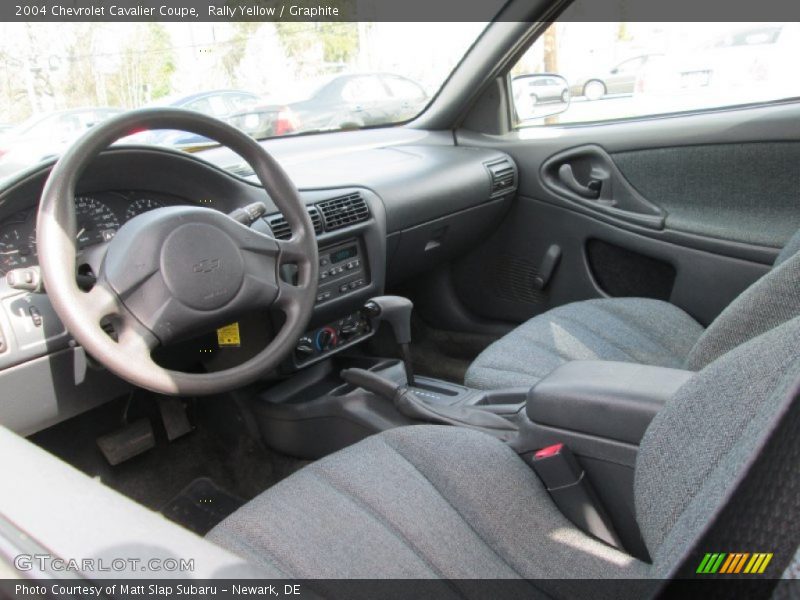 Rally Yellow / Graphite 2004 Chevrolet Cavalier Coupe