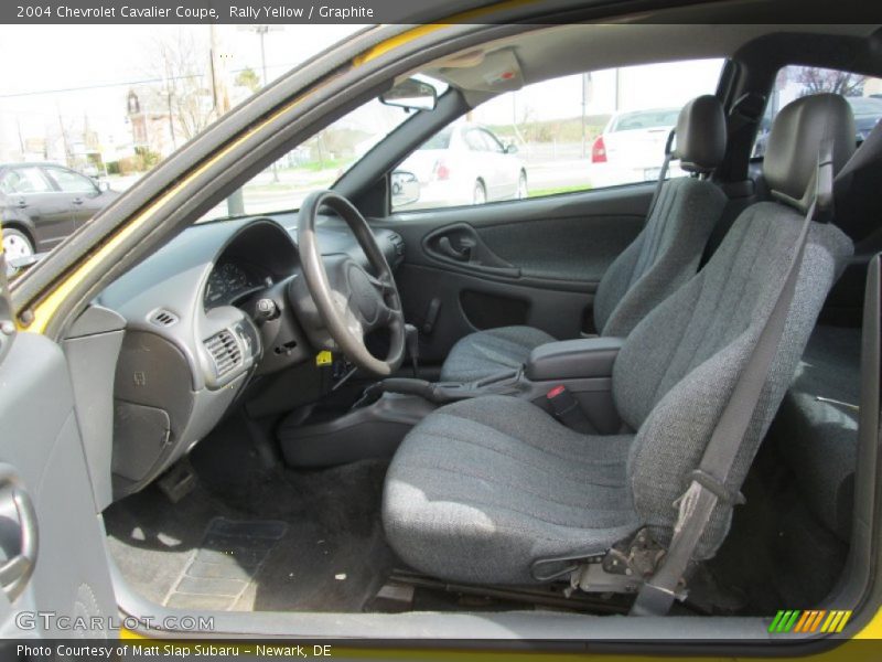 Rally Yellow / Graphite 2004 Chevrolet Cavalier Coupe