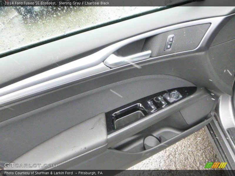 Sterling Gray / Charcoal Black 2014 Ford Fusion SE EcoBoost