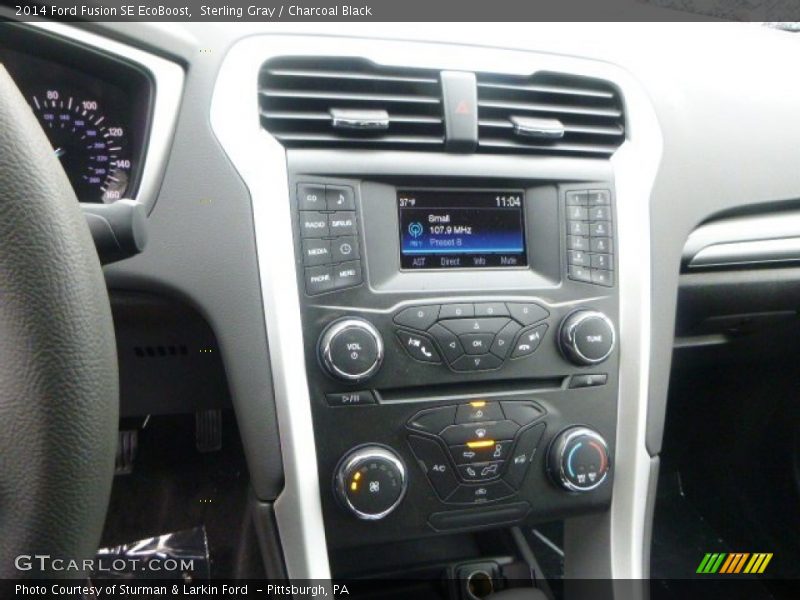 Sterling Gray / Charcoal Black 2014 Ford Fusion SE EcoBoost